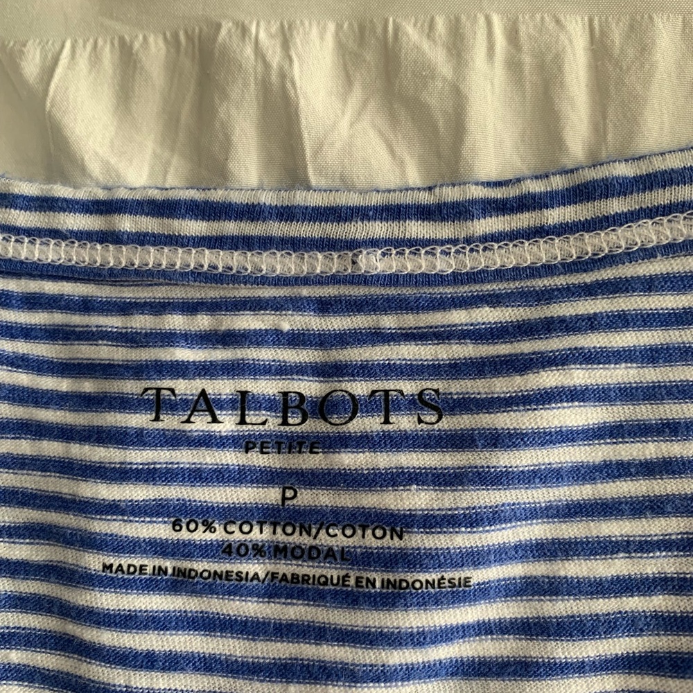 Talbots Striped Top - Picture 5 of 16